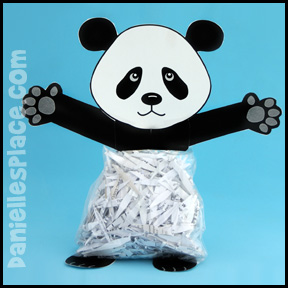Panda Bear Craft - Bag Craft www.daniellesplace.com