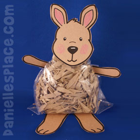 Kangaroo Craft - Kangaroo Stuffed Toy Craft for Kids from www.daniellesplace.com