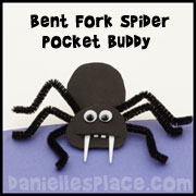 Spider Craft - Bent fork Spider Craft from www.daniellesplace.com
