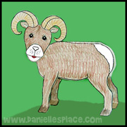 Bighorn Sheep Craft from www.daniellesplace.com