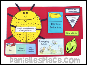 Golden Tortoise Beetle Lap Book Lessons from Bug Buddy Series from www.daniellesplace.com