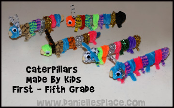 Pipe Cleaner Caterpillar Craft 