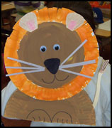 Lion Paper Plate Craft