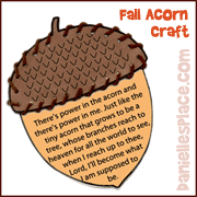 Fall Acorn Craft