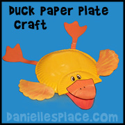 Duck Paper Plate Craft for Kids from www.daniellesplace.com
