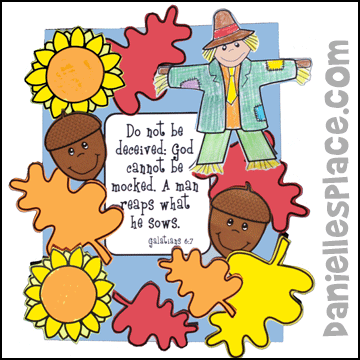 Happy Harvest Activity Sheet from www.daniellesplace.com