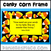 Candy Corn Frame Craft