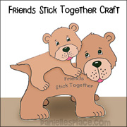 "Bear One Another's Burdens " Bear Paper Craft