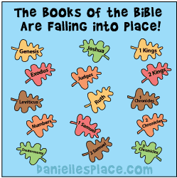 The Books of the Bible are Falling into Place Bulletin Board Display and Game for Sunday School from www.daniellesplace.com