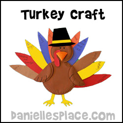 Turkey Paper Plate Craft from www.daniellesplace.com