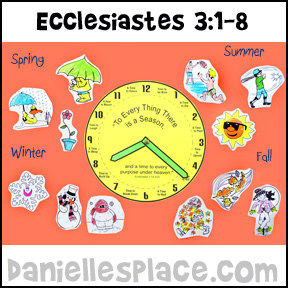  Ecclesiastes 3:1-8 - Activity Bible Sheet for Sunday School from www.daniellesplace.com