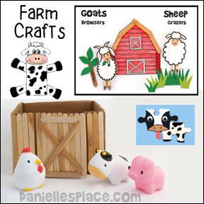 Farm Animal and Farm Crafts for Kids