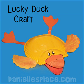 Duck Paper Plate Craft for Kids www.daniellesplace.com