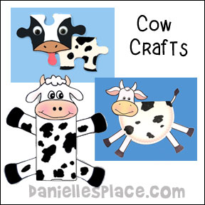 Cow Puzzle Piece Craft for Kids www.daniellesplace.com