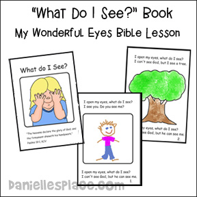 sunday school what do I see bible craft coloring page from www.daniellesplace.com