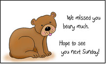 Beary Much Postcard