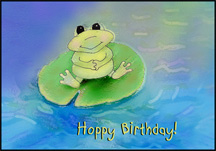 Hoppy Birthday Postcard