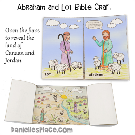 Abraham Lets Lot Go First Bible Activity and Craft