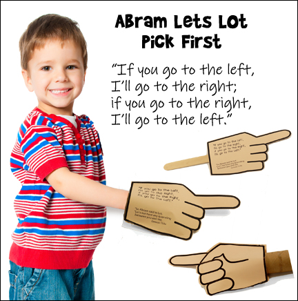 Abraham and Lot Hand Craft for Sunday School