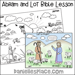 Abraham and Lot Bible Lesson for Younger Children - Abram Lets Lot Go First Bible Lesson