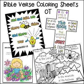 Bible Verse Coloring Sheet - Old Testament