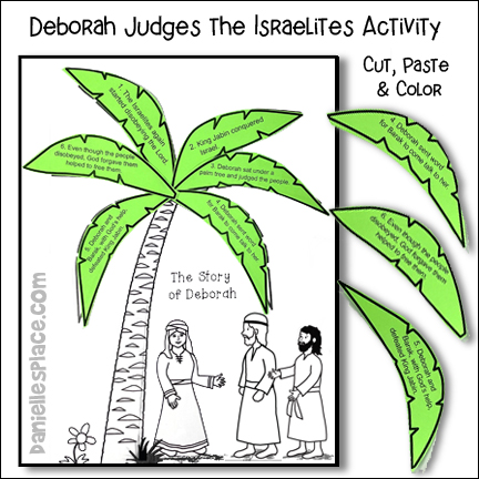 The Story of Deborah Judging the Israelites Bible Activity