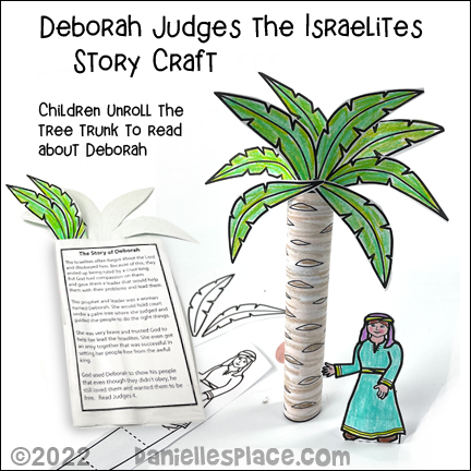 The Story of Deborah the Judge Bible Palm Tree Craft for Children's Ministry