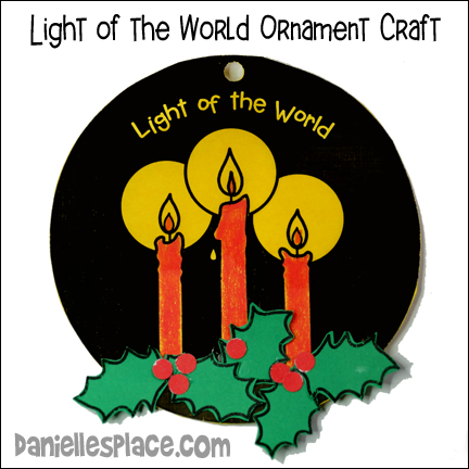 Light of the World Paper Candle Ornament
