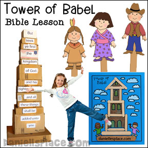 Tower of Babel Bible Lesson for Children's Ministry for Children