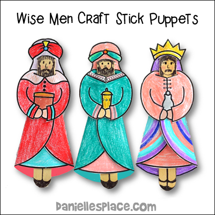 Wise Men Craft Stick Puppets