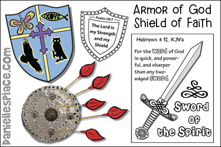 Armor of God Shield of Faith Bible Crafts for Children