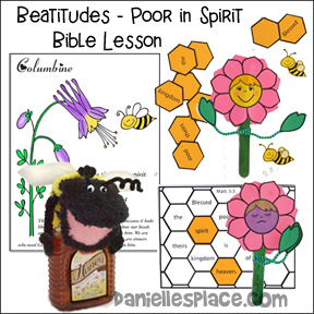 Beatitudes - Blessed are the Poor in Spirit Bible Crafts and Lesson