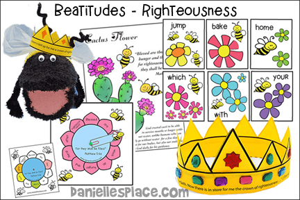 Beatitudes Bible Lesson for Children - Blessed Are They that Hunger and Thirst After Righteousness
