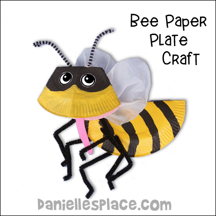 Bee Paper Plate Craft for Kids