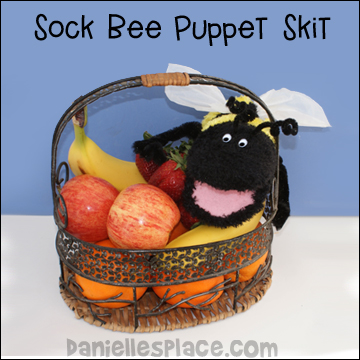 Bee Sock Puppet Skit for Beatitude Bible Lesson