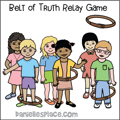 Belt of Truth Relay Race Bible Activity for Children