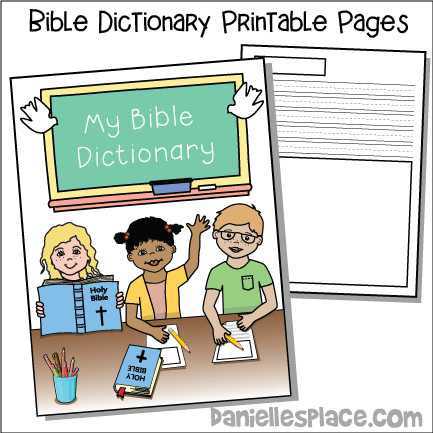 My Bible Dictionary Bible Activity for Children's Ministry