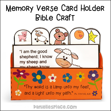 Bible Verse File Card Holder Craft