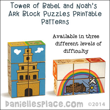 Noah's Ark and Tower of Babel Block Puzzles