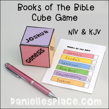 Books of the Bible Cube for Children's Ministry