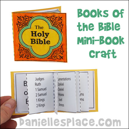 Books of the Bible Mini Book Craft for Children's Ministry