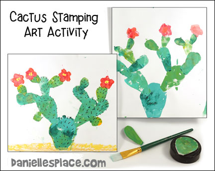 Cactus Stamping Art Activity