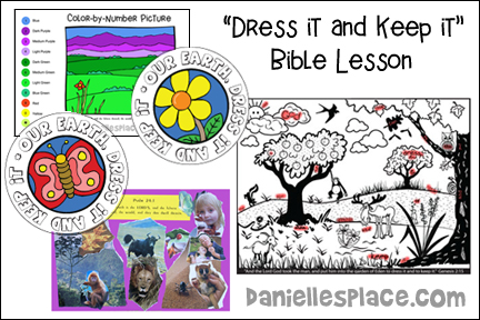 "Dress It and Keep It" Bible Lesson for Children