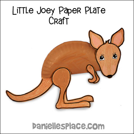 Joey Paper Plate Kangaroo Craft for Kids