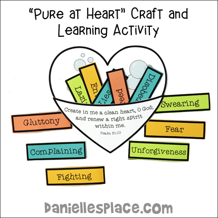 Pure at Heart Craft and Learning Activity