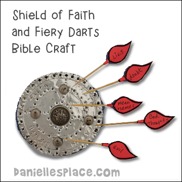 Shield of Faith with Fiery Darts Craft