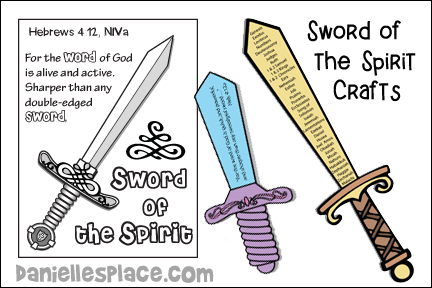 Armor of God - Sword of the Spirit Bible Crafts and Activities for Children