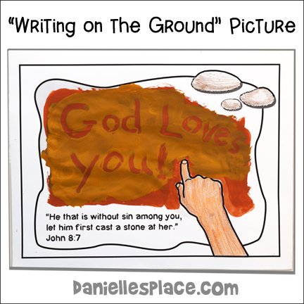 Writing on the Ground Activity Sheet for Beatitudes Bible lesson