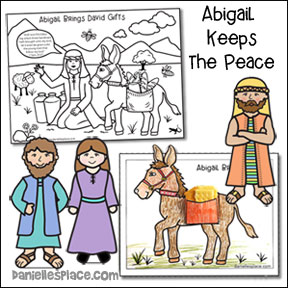 Abigail Keeps the Peace Bible lesson for Younger Children