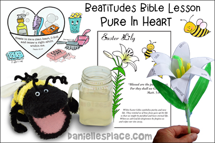 Beatitudes Bible Lesson for Children for Pure in Heart